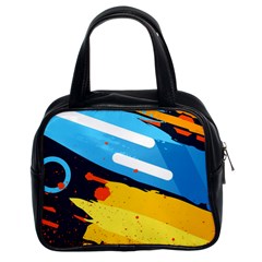 Colorful Paint Strokes Classic Handbag (Two Sides) from UrbanLoad.com Front