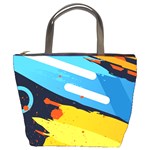 Colorful Paint Strokes Bucket Bag