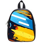 Colorful Paint Strokes School Bag (Small)
