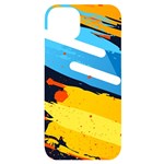 Colorful Paint Strokes iPhone 14 Plus Black UV Print Case