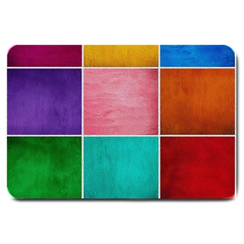 Colorful Squares, Abstract, Art, Background Large Doormat from UrbanLoad.com 30 x20  Door Mat