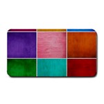 Colorful Squares, Abstract, Art, Background Medium Bar Mat