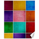 Colorful Squares, Abstract, Art, Background Canvas 11  x 14 