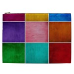Colorful Squares, Abstract, Art, Background Cosmetic Bag (XXL)