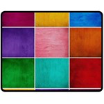 Colorful Squares, Abstract, Art, Background Two Sides Fleece Blanket (Medium)