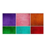 Colorful Squares, Abstract, Art, Background Satin Wrap 35  x 70 