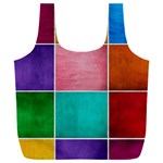 Colorful Squares, Abstract, Art, Background Full Print Recycle Bag (XXXL)