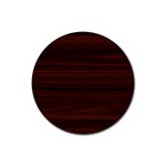 Dark Brown Wood Texture, Cherry Wood Texture, Wooden Rubber Round Coaster (4 pack)