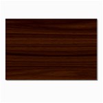 Dark Brown Wood Texture, Cherry Wood Texture, Wooden Postcard 4 x 6  (Pkg of 10)