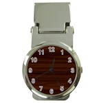 Dark Brown Wood Texture, Cherry Wood Texture, Wooden Money Clip Watches