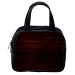 Dark Brown Wood Texture, Cherry Wood Texture, Wooden Classic Handbag (One Side)