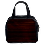 Dark Brown Wood Texture, Cherry Wood Texture, Wooden Classic Handbag (Two Sides)