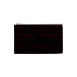 Dark Brown Wood Texture, Cherry Wood Texture, Wooden Cosmetic Bag (Small)