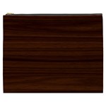 Dark Brown Wood Texture, Cherry Wood Texture, Wooden Cosmetic Bag (XXXL)