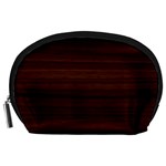 Dark Brown Wood Texture, Cherry Wood Texture, Wooden Accessory Pouch (Large)