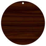 Dark Brown Wood Texture, Cherry Wood Texture, Wooden UV Print Acrylic Ornament Round