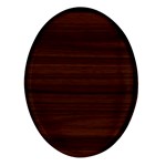 Dark Brown Wood Texture, Cherry Wood Texture, Wooden Oval Glass Fridge Magnet (4 pack)