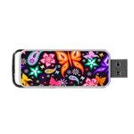 Floral Butterflies Portable USB Flash (One Side)