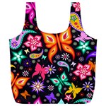 Floral Butterflies Full Print Recycle Bag (XL)