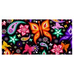 Floral Butterflies Banner and Sign 6  x 3 