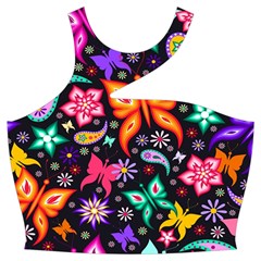 Floral Butterflies Cut Out Top from UrbanLoad.com Front