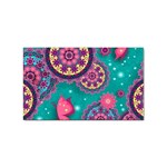 Floral Pattern, Abstract, Colorful, Flow Sticker (Rectangular)