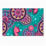 Floral Pattern, Abstract, Colorful, Flow Postcards 5  x 7  (Pkg of 10)