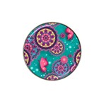 Floral Pattern, Abstract, Colorful, Flow Hat Clip Ball Marker