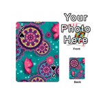Floral Pattern, Abstract, Colorful, Flow Playing Cards 54 Designs (Mini)