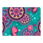Floral Pattern, Abstract, Colorful, Flow Two Sides Premium Plush Fleece Blanket (Mini)