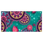 Floral Pattern, Abstract, Colorful, Flow Banner and Sign 6  x 3 