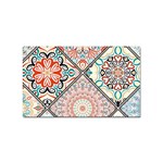 Flowers Pattern, Abstract, Art, Colorful Sticker Rectangular (10 pack)