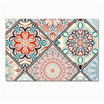 Flowers Pattern, Abstract, Art, Colorful Postcard 4 x 6  (Pkg of 10)