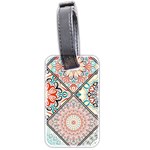 Flowers Pattern, Abstract, Art, Colorful Luggage Tag (two sides)