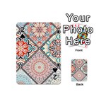 Flowers Pattern, Abstract, Art, Colorful Playing Cards 54 Designs (Mini)