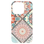 Flowers Pattern, Abstract, Art, Colorful iPhone 14 Pro Black UV Print Case