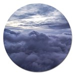 Majestic Clouds Landscape Magnet 5  (Round)