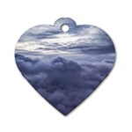 Majestic Clouds Landscape Dog Tag Heart (Two Sides)