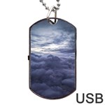 Majestic Clouds Landscape Dog Tag USB Flash (One Side)