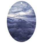 Majestic Clouds Landscape UV Print Acrylic Ornament Oval