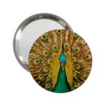 Peacock Feather Bird Peafowl 2.25  Handbag Mirrors