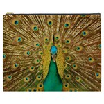 Peacock Feather Bird Peafowl Cosmetic Bag (XXXL)