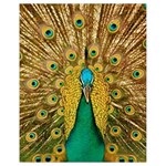 Peacock Feather Bird Peafowl Drawstring Bag (Small)