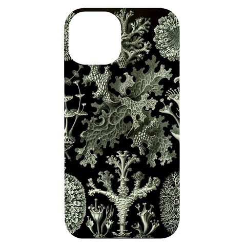 Weave Haeckel Lichenes Photobionten iPhone 14 Black UV Print Case from UrbanLoad.com Front