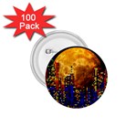 Skyline Frankfurt Abstract Moon 1.75  Buttons (100 pack) 