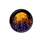 Skyline Frankfurt Abstract Moon Hat Clip Ball Marker