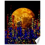 Skyline Frankfurt Abstract Moon Canvas 16  x 20 