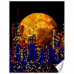 Skyline Frankfurt Abstract Moon Canvas 18  x 24 