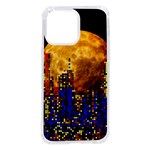 Skyline Frankfurt Abstract Moon iPhone 14 Pro Max TPU UV Print Case
