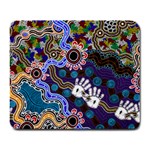 Authentic Aboriginal Art - Discovering Your Dreams Large Mousepad